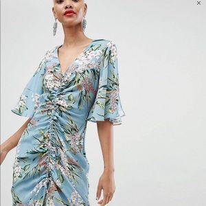 River Island Ruched Front Maxi Dress Size 12